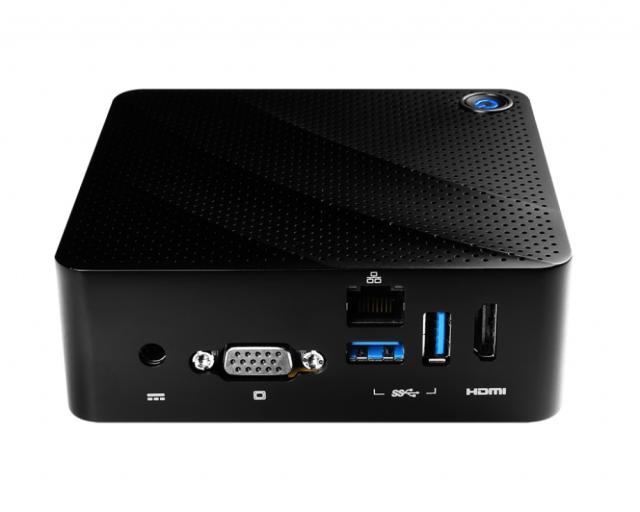 Настолен компютър MSI CUBI N JSL-043EU, Intel Celeron N4500 (2C, up to 2.80 GHz), 65W, Air cooling, M.2 SATA 128GB SSD, 4GB DDR4 2933MHz SO-DIMM (1slot free), Up to 16 GB, 802.11 AX, BT 5.1, Windows 11 Pro, 12IN1, 116 x 112 x 50.47 mm, 0.50 kg, VESA 