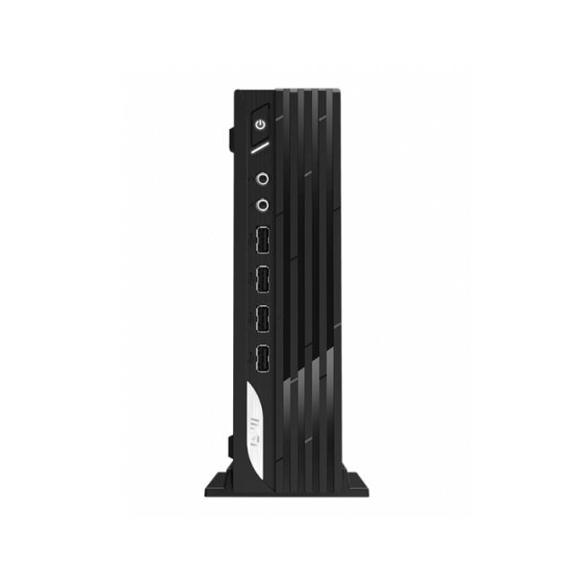 Настолен компютър MSI PRO DP21, 11MA-218EU, i7-11700, Intel H510, Intel UHD Graphics, SO-DIMM DDR4 8GB (up to 64GB), 512GB M.2 PCIe SSD, 1x M.2 SSD, 2x 2.5", Intel AC 9462 WiFi M.2, COM port, Windows 11 Pro, 120W Adapter, 3 Year Warr., 1.27 Kg, VESA 