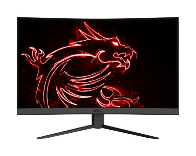 Монитор MSI Optix G32C4, 31.5", 1ms, 165Hz, VA, CURVED 1500R, FHD 1920x1080, AG, 95% DCI-P3, FreeSync, Anti-Flick, LBL, 250 cd/m2, Contrast 3000:1, DCR 100M:1, 2 x HDMI, DP, 1x Earphone out , Tilt, VESA100, Frameless 9S6-3DA61T-002