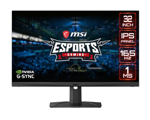 Монитор MSI Optix MAG321QR, 31.5", 165Hz, IPS, 1ms, WQHD 2560x1440, G-sync Compatible, HDR 400, Gaming OSD, Mystic Light, KVM, DP 1.2a, HDMI 2.0b, USB Type C (1.2a DP alt, PD 15W) USB HUB, Height Adj. 130 mm, VESA100, HDMI CEC, CONSOLE MODE, 9S6-3DB9
