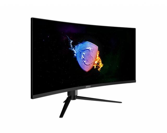 Монитор MSI Optix MAG342CQR, 34", 144Hz, 1ms, VA, 3440x1440 UWQHD, 21:9, AG, Curve 1500R, Night Vision, Anti-Flicker, Adaptive-Sync, 300 cd/m2, Contrast 4000:1, 2x HDMI (2.0), DP 1.4, Height Adj 90mm, Tilt, Swivel, Pivot, Frameless, VESA75, 9S6-3DB65