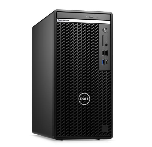 Настолен компютър Dell OptiPlex 5000 MT, Intel Core i7-12700 (12 Cores/25MB/2.1GHz to 4.9GHz), 16GB (1x16GB) DDR4, 512GB SSD PCIe M.2, AMD Radeon RX 640 4GB, 260W, Keyboard&Mouse, Win 11 Pro, 3Y BOS