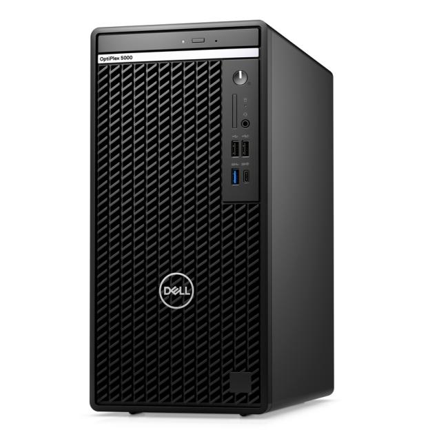 Настолен компютър Dell OptiPlex 5000 MT, Intel Core i7-12700 (12 Cores/25MB/2.1GHz to 4.9GHz), 16GB (1x16GB) DDR4, 512GB SSD PCIe M.2, AMD Radeon RX 640 4GB, 260W, Keyboard&Mouse, Win 11 Pro, 3Y BOS