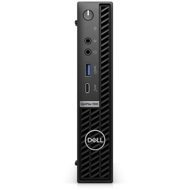 Настолен компютър Dell OptiPlex 7000 MFF, Intel Core i7-12700 (12 Cores/25MB/2.1GHz to 4.9GHz), 16GB (1x16GB) DDR4, 256GB SSD PCIe M.2, Intel UHD 770, WiFi+BT,Keyboard&Mouse, Ubunto, 3Y BOS