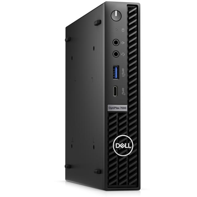 Настолен компютър Dell OptiPlex 7000 MFF, Intel Core i7-12700 (12 Cores/25MB/2.1GHz to 4.9GHz), 16GB (1x16GB) DDR4, 256GB SSD PCIe M.2, Intel UHD 770, WiFi+BT,Keyboard&Mouse, Ubunto, 3Y BOS