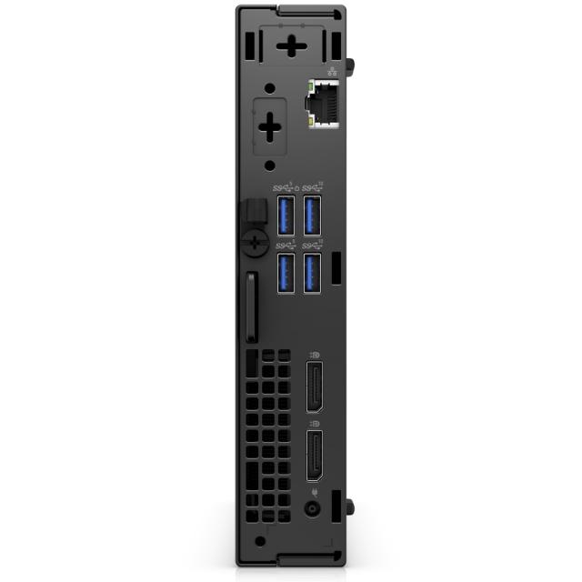 Настолен компютър Dell OptiPlex 7000 MFF, Intel Core i5-12500T (6 Cores/18MB/2.0GHz to 4.4GHz), 8GB (1x8GB) DDR4, 256GB SSD PCIe M.2, Intel UHD 770, WiFi+BT,Keyboard&Mouse, Win 11 Pro, 3Y BOS