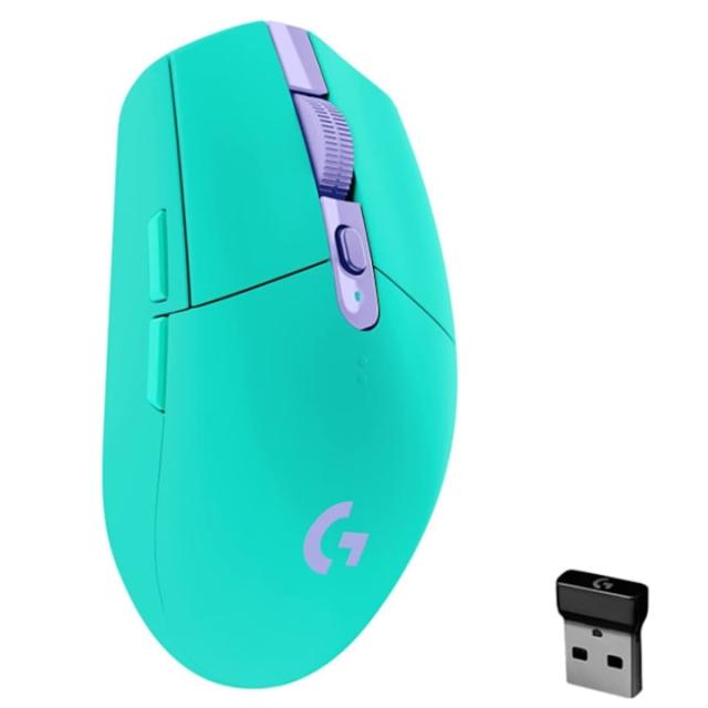 Мишка Logitech G305 Wireless Mouse, Lightsync RGB, Lightspeed Wireless, HERO 12K DPI Sensor, 400 IPS, 6 Programmable Buttons, Mint