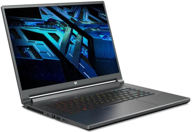 Лаптоп Acer Predator Triton 500, PT516-52s-91ZB, Core i9-12900H, 16"(2560x1600), 240Hz,16GB LPDDR5 (1slot free),1024GB PCIe SSD, SD card, FHD Cam, Wi-Fi 6ax, BT 5.2,Win 11 Home,Black + Acer Gaming Mouse Cestus 330 + Acer Predator 17.3" Backpack
