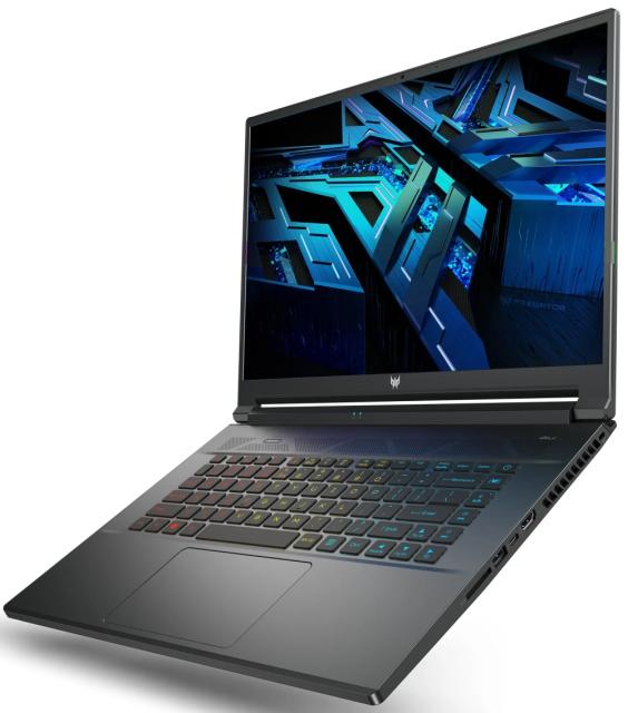 Лаптоп Acer Predator Triton 500, PT516-52s-91ZB, Core i9-12900H, 16"(2560x1600), 240Hz,16GB LPDDR5 (1slot free),1024GB PCIe SSD, SD card, FHD Cam, Wi-Fi 6ax, BT 5.2,Win 11 Home,Black + Acer Gaming Mouse Cestus 330 + Acer Predator 17.3" Backpack
