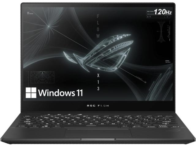 Лаптоп Asus ROG Flow X13 GV301RC-LJ106W, AMD Ryzen 9 6900HS, (8-core/16-thread, 16MB cache, up to 4.9 GHz max boost)13.4" WUHGA (1920 x 1200)Touch 16:10, 120Hz,500 nits,16GB DDR5 4800( on board), 1TB PCIE NVME, NVIDIA GeForce RTX 3050 4GB GDDR6, llum