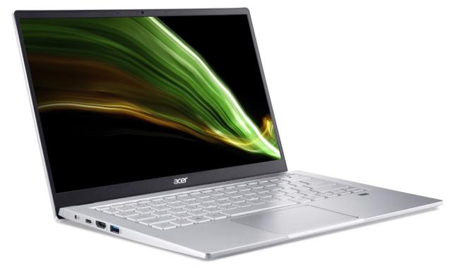 Лаптоп Acer Swift 3, SF314-511-30EN, Core i3-1115G4(3.00GHz up to 4.10GHz, 6MB), 14" FHD IPS, 8GB DDR4 onbord, 512GB PCIe SSD, Intel UMA Graphics, WiFi6ax+BT 5.0, Backlit KB, FPR, No OS, Silver+Acer 7in1 Type C dongle: 1 x HDMI, 3 x USB3.2, 1 x SD/TF