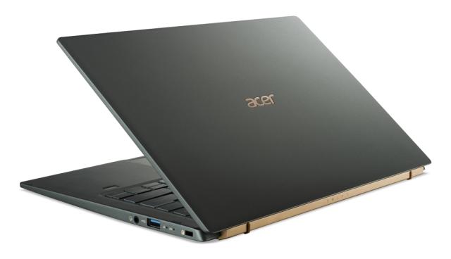 Лаптоп Acer Swift 5, SF514-55T-763Z, Core i7-1165G7(2.80GHz up to 4.70GHz, 12MB), 14" FHD IPS Touch, 16GBLPDDR4X onbord, 1024GB PCIe SSD, Intel Iris Xe Graphics, WiFi6ax+BT 5.0, Backlit KB, FPR, Win 10 Pro, Mist Green+Acer 7in1 Type C dongle: 1 x HDM