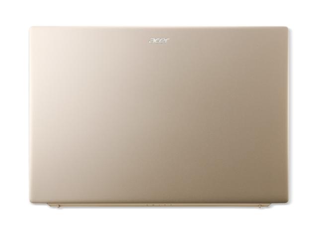 Лаптоп Acer Swift 3, SF314-71-704M, Intel Core i7-12650H (2.30 GHz up to 4.70 GHz, 24MB), 14" 2.8K OLED, 16 GB LPDDR5, 1024GB PCIe NVMe SSD, Intel UHD, WIFI 6E, BT, FHD Cam, Backlight KBD, Fingerprint reader, Windows 11 Home, Gold