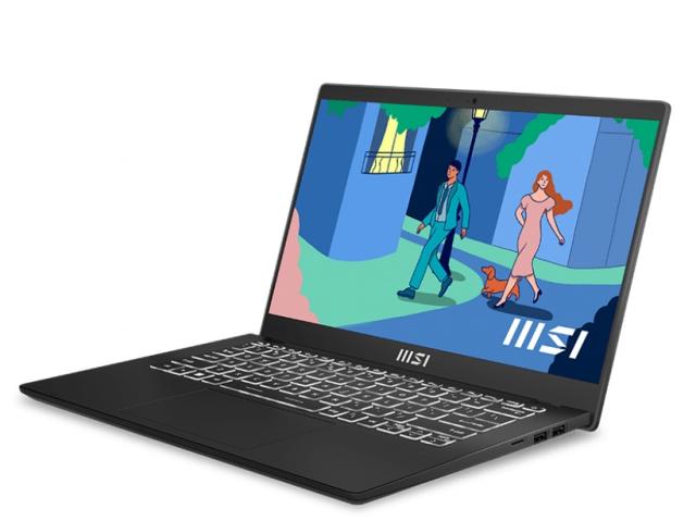 Лаптоп MSI Modern 14 C12M, i5-1235U (10C/12T, up to 4.40 GHz, 12 MB), 14" FHD (1920x1080) IPS, Iris Xe Graphics (1.20 GHz, 80EU), Onboard DDR4 8GB (3200MHz), 512GB NVMe PCIe Gen3x4 SSD, Wi-Fi 6, , backlight KBD (White), 3 cell, 39.3Whr, 2Y, 1.4 kg, B