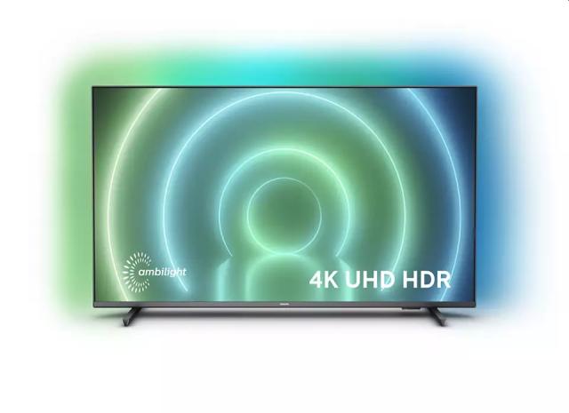 Телевизор Philips 55PUS7906/12, 55" UHD 4K LED 3840x2160, DVB-T2/C/S2, Ambilight 3, HDR10+, HLG, Android 10, 60Hz, BT 5.0, HDMI 2.1 VRR, ARC, USB, Cl+, 802.11n, Lan, 20W RMS, Borderless design, Black+Sunne ET TV Bracket, 37"-70", max 35kg, max. VESA 