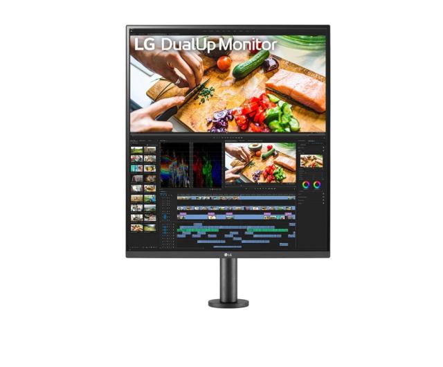 Монитор LG 28MQ780-B, 27.6" 16:18 DualUp Monitor, SDQHD Ergo (2560x2880) Nano IPS Display, DCI-P3 98%, 5ms, 1000:1, 300 cd/m2, HDR10, Speaker MAXX Audio, USB type-C, HDMI, Reader Mode, DP, PBP, Built-in KVM, Tilt/Height/Swivel/Pivot/Extend/Retract, B