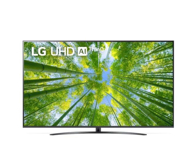 Телевизор LG 70UQ81003LB, 70" 4K UltraHD TV 3840 x 2160, DVB-T2/C/S2, webOS Smart TV, ThinQ AI, a5 Gen5 AI Processor, WiFi 802.11ac, HDR10 PRO, Miracast / AirPlay 2, HDMI, CI, LAN, USB, Bluetooth, Clear Voice Pro, Black