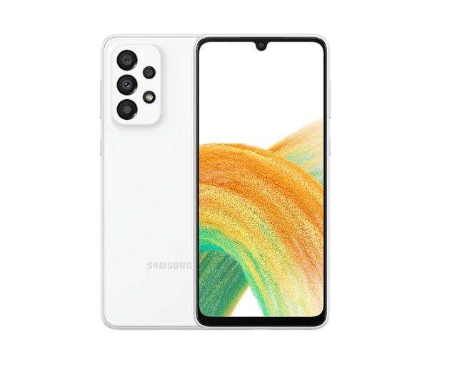 Мобилен телефон Samsung SM-A336 GALAXY A33 5G 128 GB, Octa-Core (2x2.4 GHz, 6x2.0 GHz), 6 GB RAM, 6.4" 1080x2400 90 Hz, 48.0 MP + 8.0 MP + 5.0 MP + 2.0 MP + 13.0 MP Selfie, 5000 mAh, White