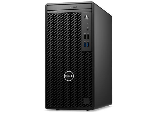 Настолен компютър Dell OptiPlex 3000 Tower, Intel Core i5-12600 (18M Cache, up to 4.8GHz), 8GB (1x8GB) DDR4, 256GB SSD PCIe M.2, AMD Radeon 550, Wi-Fi 6+ BT 5.1, Keyboard&Mouse, Windows 11 Pro, 3Y Basic Onsite