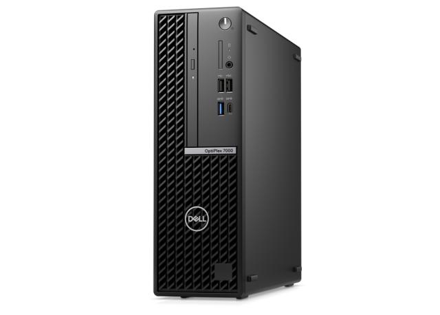 Настолен компютър Dell OptiPlex 7000 SFF, Intel Core i7-12700 (12Cores/25MB/2.1GHz to 4.9GHz), 16GB (2x8GB) DDR4, 512GB PCIe NVMe SSD, Intel Integrated Graphics, DVD+/-RW, WiFi 6E, BT, K&M, WIN 11 pro, 3Y ProSpt