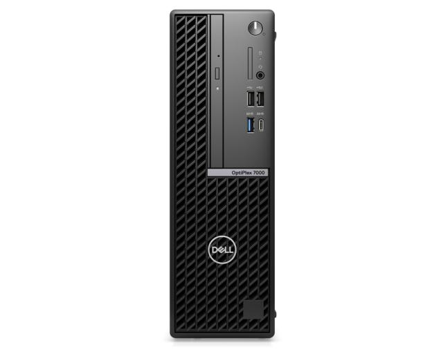 Настолен компютър Dell OptiPlex 7000 SFF, Intel Core i5-12500 (6 Cores/18MB/3.0GHz to 4.6GHz), 16GB (2x8GB) DDR4, 256GB PCIe NVMe SSD, Intel Integrated Graphics,  WiFi 6E, BT, K&M, Ubuntu, 3Y ProSpt