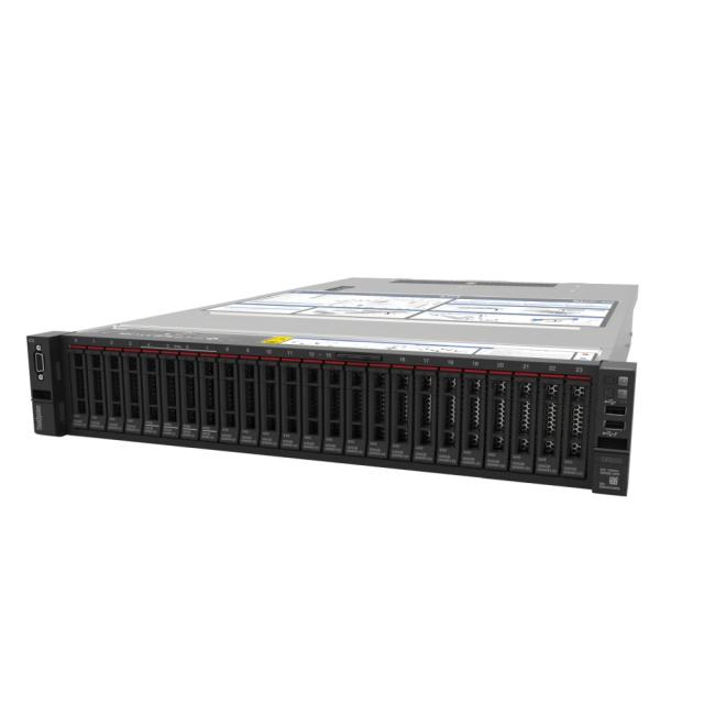 Сървър Lenovo ThinkSystem SR650 Xeon Silver 4210R (10C 2.4GHz 13.75MB Cache/100W), 32GB 2933MHz (1x32GB, 2Rx4 RDIMM), O/B, 9350-8i, 1x750W, XCC Enterprise, Tooless Rails