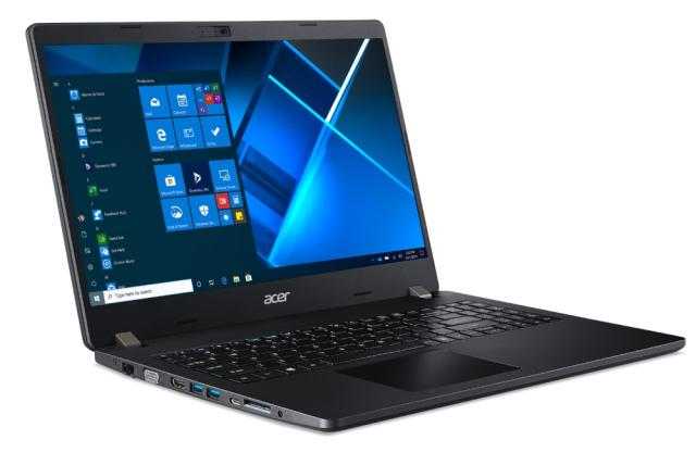 Лаптоп Acer TravelMate P215-53-57V3, Core i5-1135G7 ( up to 4.2Ghz, 8MB cache), 15.6" IPS FHD (1920x1080), 8GB  DDR4 soDIMM, 512GB PCIe Gen3, Intel UHD Graphics, (Wi-Fi 6 AX), TPM 2.0, LTE Modem, Backlit KBD, Windows 10 Pro, Black