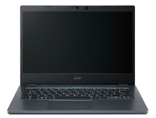 Лаптоп Acer TravelMate P414-51-793C, Core i7-1165G7 (up to 4.70GHz, 12MB), 14'' IPS FHD (1920x1080), 2x8GB, 512GB SSD, Intel Iris Xe Graphics, Wi-Fi 6AX, BT 5.1, FP, TPM 2.0, MIL-STD-810G, Win 10 Pro, Blue+Acer 15.6" Notebook Starter Kit, Bag & Wirel