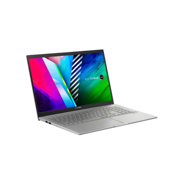 Лаптоп Asus Vivobook OLED K513EA-OLED-L511W, Intel Core i5-1135G7 (8M Cache, up to 4.2 GHz), 15.6" FHD IPS, Glare(1920x1080), 400nits,8GB DDR4 (ON BD., 1 slot free),512G PCIEG3 SSD, Windows 11,Illum. Kbd., Silver