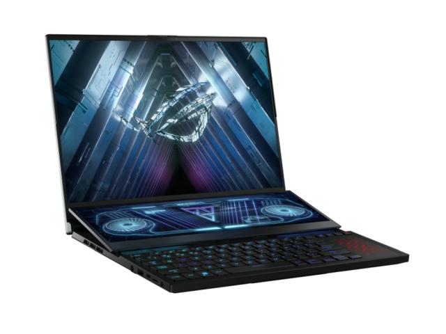 Лаптоп Asus ROG Zephyrus Duo 16 GX650RW-LS103X ,AMD Ryzen 9 6900HX (8-core, 20MB cache, up to 4.9 GHz), 16"WUXGA (1920 x 1200,16:10)165Hz, 32GB DDR5 4800Mhz(2*16),PCIE NVME 1TB M.2 SSD, RTX 3070 Ti8GB GDDR6,WiFi 6e,RGB Kbd, Win 11 Pro, NumP,Black