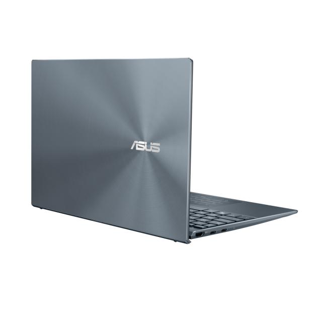 Лаптоп Asus ZenBook UX325EA-OLED-WB523T, Intel Core i5-1135G7 (6M Cache, up to 3.6 GHz), 13.3" OLED FHD (1920x1080)400NITS Glare, 16GB LPDDR4X on board,PCIEG3 5 SSD,TPM,Win 10 64 bit,Illum. Kbd.,Pine Grey