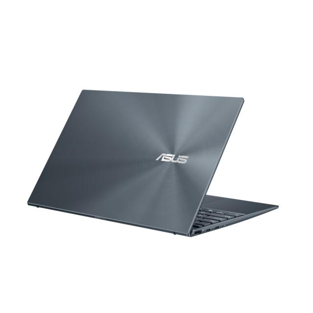 Лаптоп Asus ZenBook UX425EA-WB713R, Intel Core i7-1165G7 2.8 GHz (12MB Cache, up to 4.7 GHz), 14" IPS FHD (1920x1080) 400nits, 16GB LPDDR4 on board, PCIEG3x2 512G SSD,Intel Iris X Graphics,TPM,Win 10 PRO 64 bit, Sleeve, Illum. Keyboard, Grey