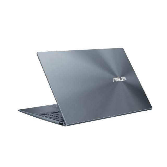 Лаптоп Asus Zenbook UM425UAZ-KI721X, AMD Ryzen 7 5700U 1.8Ghz(12M Cache, up to 4.3 GHz), 14" FHD(1920x1080)400 Nits, DDR4 16GB(ON BD.),512G PCIEG3 SSD,2xType C,TPM, Num Pad, Windows 11 Pro, Pine Grey