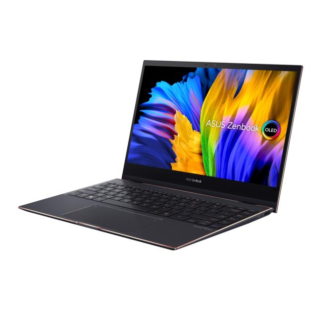Лаптоп Asus Zenbook S Flip UX371EA-OLED-HL731T, Numpad,Intel Core i7-1165G7(12M Cache, up to 4.7 GHz),13.3" OLED, 400 nits, UHD (3840 x 2160), 16GB LPDDR4X on board,1TB PCIE G3X2 SSD, Intel Iris Plus Graphics,illum. Kbd, Win 10 Pro 64 bit, Sleeve, Bl