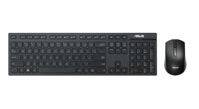 Комплект клавиатура и мишка Asus W2500 Wireless, безжични, черни
