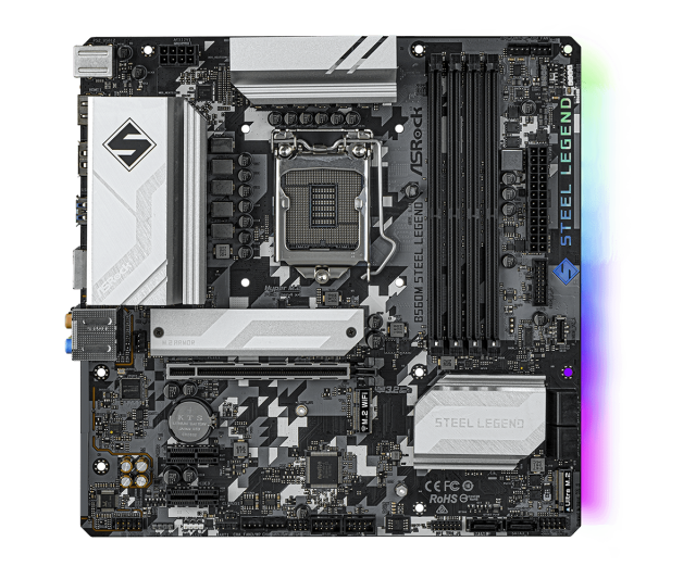Дънна платка ASRock B560M Steel Legend, socket 1200, Polychrome RGB, Micro ATX