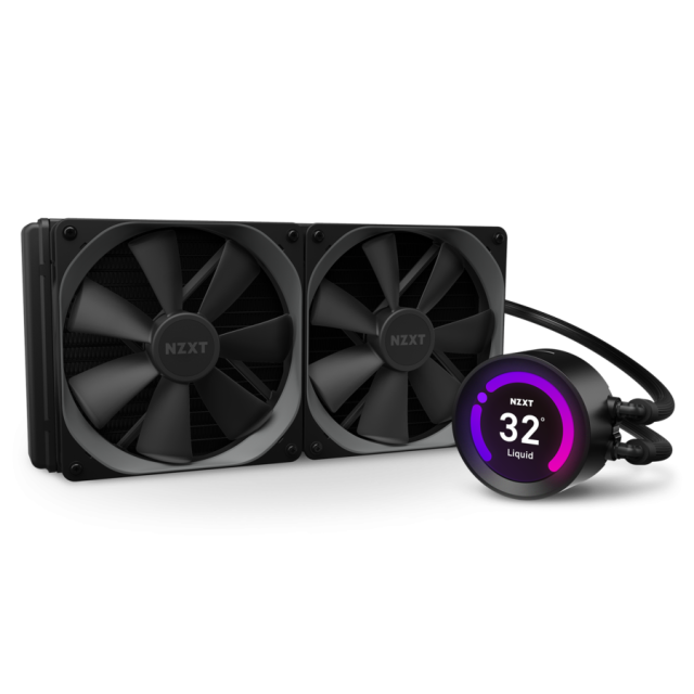 Охладител за процесор NZXT Kraken Z63 (280mm), водно охлаждане с дисплей, RL-KRZ63-01 AMD/Intel