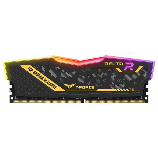Памет Team Group Delta RGB TUF DDR4 - 16GB 3200MHz, CL16-18-18-38, 1.35V