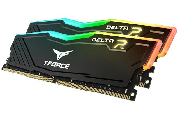 Памет Team Group T-Force Delta RGB Black, DDR4, 64GB (2x32GB), 3600MHz, CL18-22-22-42 1.35V
