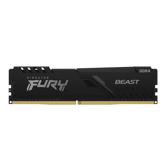Памет KINGSTON FURY Beast Black 8GB DDR4 PC4-28800 3600MHz CL17 KF436C17BB/8 FURY Beast Black 8GB DDR4 PC4-28800 3600MHz CL17 KF436C17BB/8