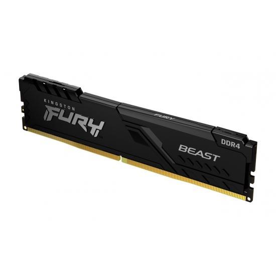 Памет Kingston FURY Beast Black 16GB DDR4 PC4-28800 3600MHz, CL18, 1.2 V 