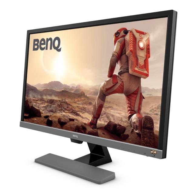 Монитор BenQ EL2870UE, 27.9", TN, 1ms, HDR with B.I.+, 3840x2160, 4K Gaming Monitor, 72% NTSC, FreeSync, LBL, Flicker-free, Smart focus, Super Resolution, 1000:1, DCR 12M:1, 10 bit, 300 cd/m2, HDMI x2, DP, Speakers, Tilt, Metallic Grey