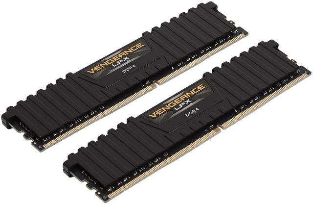 Памет CORSAIR VENGEANCE LPX Black 16GB (2x8GB), DDR4, 3200MHz, C16, 1.35 V