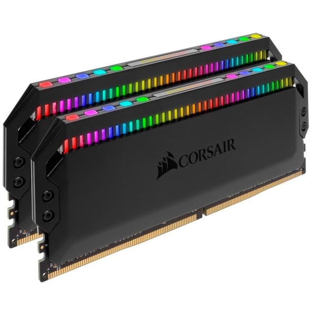Памет Corsair Dominator Platinum RGB Black 32GB (2x16GB) DDR4 ,PC4-25600 3200MHz, CL16, CMT32GX4M2C3200C16