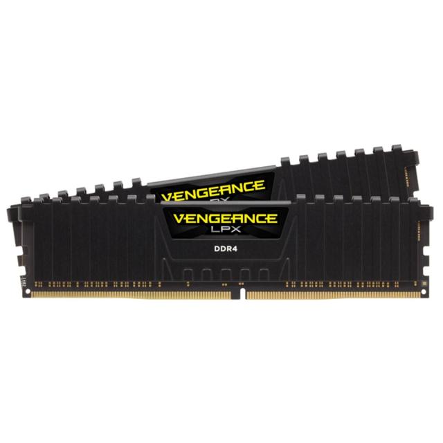 Памет Corsair Vengeance LPX Black 16GB(2x8GB) DDR4 PC4-25600 3200MHz, CL16, 1.35 V  