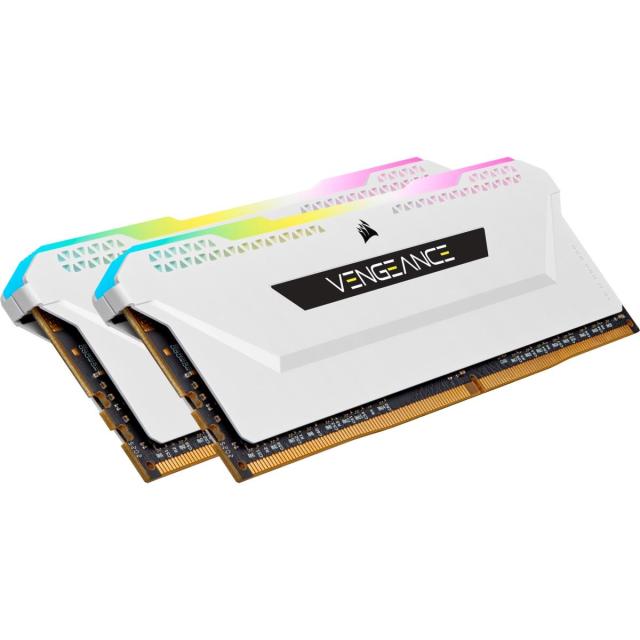 Памет Corsair Vengeance PRO SL RGB White 16GB(2x8GB) DDR4 PC4-25600 3200MHz CL16 CMH16GX4M2E3200C16W