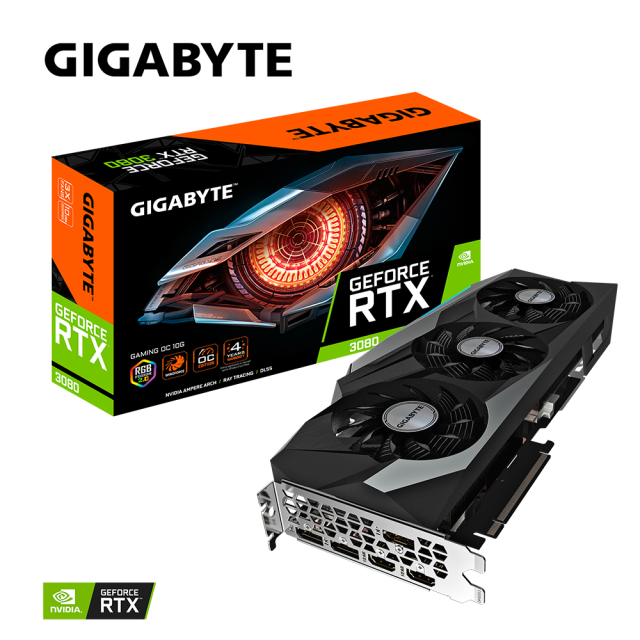 Видео карта GIGABYTE GeForce RTX 3080 GAMING OC 10GB GDDR6X
