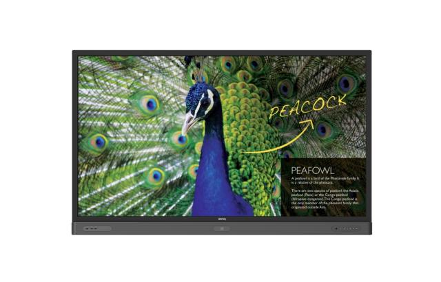Широкоформатен дисплей BenQ LFD RP750K, 75" Touch: IR 20 points LED, 8ms, 3840x2160, 330 nits, 1200:1, HDMI, D-sub, DPI, USBx2, Composite , RS232 input, RJ45, Speakers, Remote control, Wall mount 800x400mm