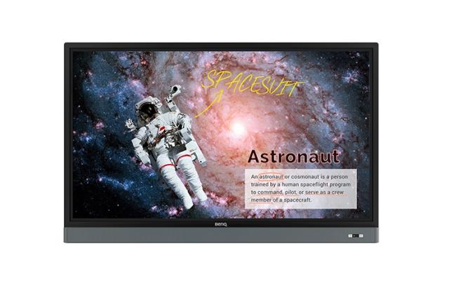 Широкоформатен дисплей BenQ RM6501K, 4K UHD 65”, Education Interactive Flat Panel Display, 1200:1, DCR: 30000:1, 10 bit, Up to 20 Point Multi-touch, Tempered Glass, Ultra-Smooth Handwriting, Eye Care, T?V-Certified Flicker-Free, EZWrite 4.1, Instant 