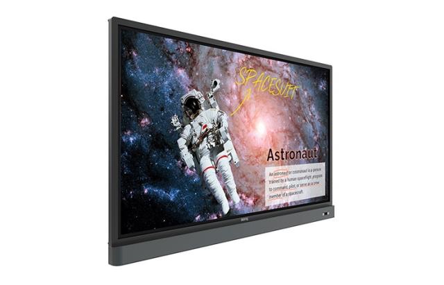 Широкоформатен дисплей BenQ RM6501K, 4K UHD 65”, Education Interactive Flat Panel Display, 1200:1, DCR: 30000:1, 10 bit, Up to 20 Point Multi-touch, Tempered Glass, Ultra-Smooth Handwriting, Eye Care, T?V-Certified Flicker-Free, EZWrite 4.1, Instant 